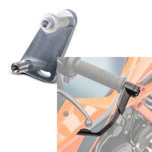 Set: Adapterplatte für ConStands Power für KTM 690 Duke 08-19 + Hebelschützer für KTM 690 Duke / R X1 schwarz_1