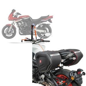 Set: Zentralständer Yamaha FZS 600 Fazer 98-03 orange Motorradheber ConStands Power-Evo + Seitentaschen RF1 für Yamaha FZS 1000 / 600 Fazer_1