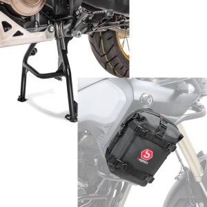 Set: Hauptständer für Honda Africa Twin Adventure Sports 18-19 Constands Mittelständer + Sturzbügeltasche für Honda Africa Twin Adventure Sports / 1100 Bagtecs K3 6Ltr schwarz_1