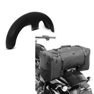 Set: Front-Fender 21" Wrap für Harley Street Glide/ Special unlackiert Craftride + Hecktasche für Harley Street Glide / Special SQ1 Craftride 52l schwarz_1
