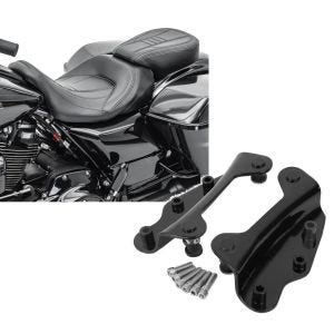 Set: Sitzbank für Harley Electra Glide Classic 09-13 Komfortsitzbank Craftride CV schwarz + 4-Punkt-Montagekit für Harley Davidson Touring Modelle 2009-2013 schwarz Craftride_1