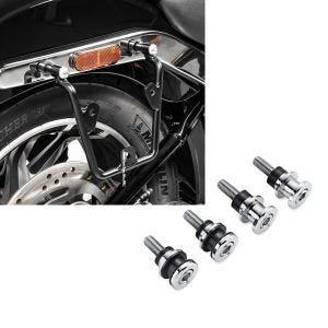 Set: Satteltaschenhalter für Harley Davidson Softail 18-21 Abstandshalter re-li Craftride + Anbausatz Docking Hardware Kit für Harley Softail Standard 20-21 52300646 Craftride_1