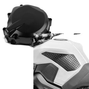 Set: Lichtmaschinendeckel für Suzuki GSX-R 600/ 750 00-03 Limadeckel Motordeckel + Seiten Tankpad für Suzuki GSX-R 750 / 600 Grip L_1