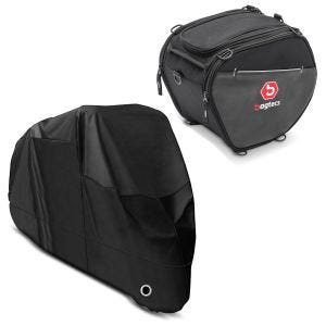 Set: Tunneltasche TB1 für BMW C 650 GT / Sport + Abdeckplane BMW F 800 GT / R / S / ST  C 650 GT / Sport Craftride XL in schwarz_1