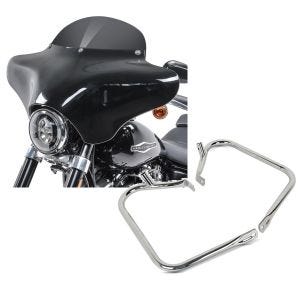 Set: Batwing Verkleidung BD8 für Harley Davidson Road King / Classic Craftride + Satteltaschen Schutzbügel CR für Harley Davidson Road King Classic 98-07 chrom Craftride_1