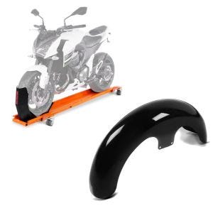 Set: Rangierschiene Harley Street Glide / Special ConStands Smart-Mover mit Wippe orange + Front-Fender 21" Wrap für Harley Street Glide/ Special schwarz Craftride_1