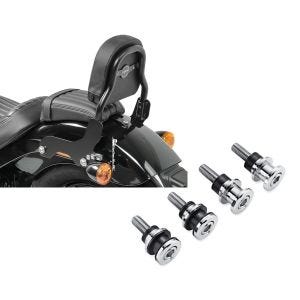 Set: Sissy Bar für Harley Davidson Softail Slim 18-21 schwarz CSS Craftride + Anbausatz Docking Hardware Kit für Harley-Davidson Softail 18-21 52300646 Craftride_1