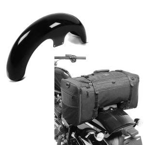 Set: Front-Fender 21" Wrap für Harley Street Glide/ Special schwarz Craftride + Hecktasche für Harley Street Glide / Special SQ1 Craftride 52l schwarz_1