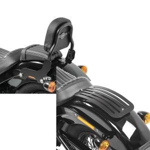 Set: Sissy Bar für Harley Davidson Softail Slim 18-21 schwarz CSS Craftride + Gepäckträger für Harley Davidson Softail 18-21 Solo Rack L1 Gepäckbrücke Craftride_1