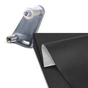 Set: Adapterplatte für ConStands Power für KTM 690 Duke 08-19 + Sitzbank-Bezug 140x100cm für KTM 690 Duke / R Carbon-Look_1