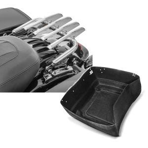 Set: Gepäckträger Abnehmbar für Harley Davidson Road Glide 09-20 chrom Craftride + Innenverkleidung für Harley Davidson Road Glide 15-20 Topcase King Tour Pak Craftride_1