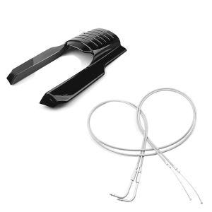 Set: Kotflügelverlängerung hinten für Harley Road King 96-08 Craftride + Gaszug für Harley Road King 96-07 Edelstahl/Nylon 130cm Craftride_1