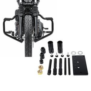 Set: Sturzbügel Mustache für Harley Davidson Softail 18-21 Schutzbügel 32mm schwarz Craftride + Nockenwellenlager Werkzeug für Harley Softail Standard 20-21 Craftride_1