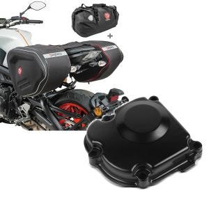 Set: Set Satteltaschen + Hecktasche für Kawasaki Z 750 / R / S Bagtecs RF1-X60 + Lichtmaschinendeckel für Kawasaki Z 750/ S 04-06 Limadeckel Motordeckel_1
