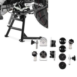Set: Hauptständer Suzuki V-Strom 650 / XT 11-21 Mittelständer ConStands in schwarz + Anbausatz 16-18mm für Alukoffer für Suzuki V-Strom 650 / 250 / XT_1