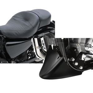 Set: Doppel Sitzbank für Harley Davidson Sportster 883 Iron 09-20 CM Sitz Craftride + Bugspoiler für Harley Sportster 883 Iron 09-20 Craftride_1