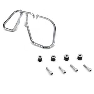 Set: Satteltaschen Schutzbügel Harley Heritage Softail Classic 00-17 chrom Craftride + Anbausatz Docking Hardware Kit für Harley Heritage Softail Classic 08-17 Craftride_1