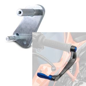 Set: Adapterplatte für ConStands Power Suzuki GSX-R 1000 03-04 + Hebelschützer für Suzuki GSX-R 1000 / R X6 blau_1