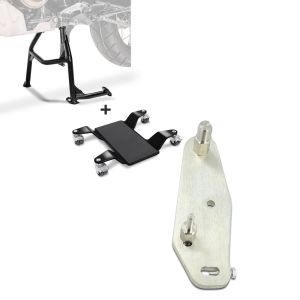 Set: Hauptständer + Rangierhilfe für Honda Africa Twin 1100 20-21 Constands Rangierplatte schwarz + Adapterplatte für ConStands Power Honda Africa Twin Adventure Sports 1100 20-21_1