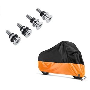 Set: Anbausatz Docking Hardware Kit für Harley-Davidson Softail 18-21 52300646 Craftride + Abdeckplane Harley Softail Street Bob / Fat Bob / 114 Craftride XXL in schwarz-orange_1