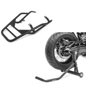 Set: Gepäckträger für BMW R NineT / Pure 14-21 Gepäckbrücke Craftride GT1 + Einarmständer BMW R NineT 14-21 Montageständer ConStands Single-Racing schwarz matt_1