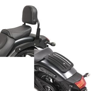 Set: Sissy Bar XS3 für Kawasaki Vulcan S / Café 15-21 schwarz Craftride + Gepäckträger für Kawasaki Vulcan S / Café 15-21 Solo Rack L1 Gepäckbrücke Craftride_1