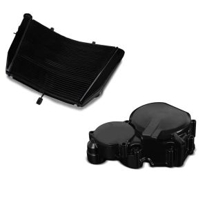 Set: Wasserkühler für Suzuki GSX-R 600 06-16 Radiator Kühler + Lichtmaschinendeckel für Suzuki GSX-R 600/ 750 06-17 Limadeckel Motordeckel_1