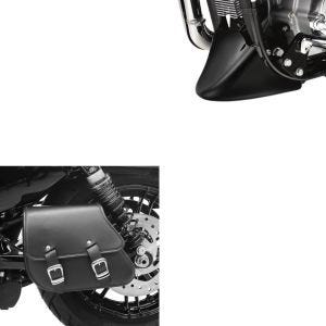 Set: Schwingentasche + Halter für Harley Sportster 883 Iron 09-20 Craftride + Bugspoiler für Harley Sportster 883 Iron 09-20 Craftride_1