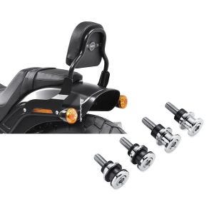 Set: Sissy Bar CSS Fix für Harley Fat Bob / 114 18-21 schwarz Craftride + Anbausatz Docking Hardware Kit für Harley-Davidson Softail 18-21 52300646 Craftride_1