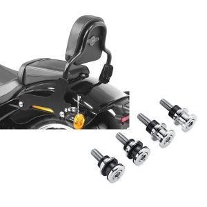 Set: Sissy Bar für Harley Davidson Softail Low Rider / S 18-21 schwarz CSS Craftride + Anbausatz Docking Hardware Kit für Harley-Davidson Softail 18-21 52300646 Craftride_1