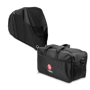 Set: Abdeckplane BMW K 1600 Grand America K 1600 GT / GTL Craftride XXXXL in schwarz + Innentasche Bagtecs MT2 für original Topcase 49L BMW K 1600 GT / GTL / K 1200 / 1300 GT / R 1200 / 1250 RT_1