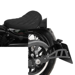 Set: Solo Federsattel für Honda Shadow VT 750 / 600 C BR11 Craftride + Seitlicher Kennzeichenhalter für Honda Shadow VT 600 C 88-00 Craftride schwarz_1
