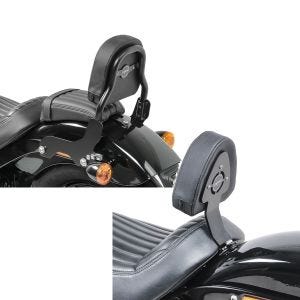 Set: Sissy Bar für Harley Davidson Softail Street Bob 18-21 schwarz CSS Craftride + Fahrer Sissybar für Harley Davidson Softail Street Bob 18-21 Fahrer Rückenlehne Craftride_1