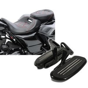 Set: Sitzbank für Harley Street Glide Special 15-21 Craftride RH3 schwarz-rot + Beifahrer Trittbretter + Halter CF2B für Harley Street Glide Special 15-21 Craftride_1