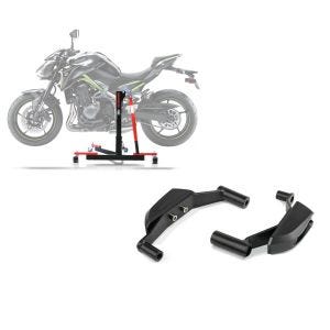 Set: Zentralständer Kawasaki Z 900 17-21 Motorradheber ConStands Power-Evo + Sturzpads für Kawasaki Z 900 17-21 Crashpads Motoguard RSC1 schwarz_1