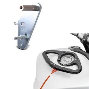Set: Adapterplatte für ConStands Power Yamaha YZF-R6 06-20 + Sozius Haltegriff für Yamaha YZF-R6 / YZF-R1 PG1 Zaddox_1