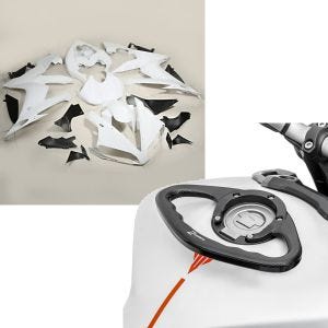 Set: Verkleidung für Yamaha YZF-R1 04-06 Zaddox ABS Vollverkleidung Rennverkleidung + Sozius Haltegriff für Yamaha YZF-R6 / YZF-R1 PG1 Zaddox_1