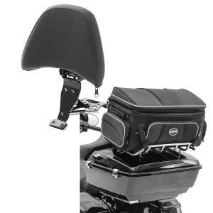 Set: Fahrer Sissybar für Honda Goldwing GL 1800 18-21 Rückenlehne Craftride schwarz + Hecktasche für Honda Gold Wing 1800 / 1500 Topcase Tasche Craftride TT1 73Ltr_1