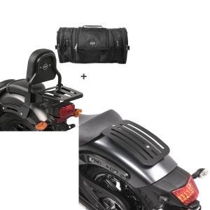 Set: Sissybar XS3 + Hecktasche RB1 für Kawasaki Vulcan S / Café 15-20 mit Gepäckträger Craftride + Gepäckträger für Kawasaki Vulcan S / Café 15-21 Solo Rack L1 Gepäckbrücke Craftride_1