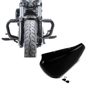 Set: Sturzbügel Mustache II für Harley Davidson Sportster Forty-Eight 48 10-20 Schutzbügel schwarz Craftride + Batterieabdeckung Harley Sportster Forty-Eight 48 14-20 Craftride Seitendeckel links in schwarz_1