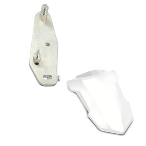 Set: Adapterplatte für ConStands Power BMW S 1000 RR 19-21 + Soziusabdeckung für BMW S 1000 RR 19-21 Höckerabdeckung Zaddox weiß_1