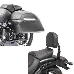 Set: Seitenkoffer Set Kawasaki Vulcan S / Café Craftride K3 33Ltr in schwarz + Sissy Bar XS3 für Kawasaki Vulcan S / Café 15-21 schwarz Craftride_1