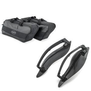 Set: Innentasche Seitenkoffer für Harley Street Glide Special 15-21 Craftride 19Ltr schwarz + Seitlicher Windabweiser für Harley Street Glide Special 15-21 schwarz Craftride_1