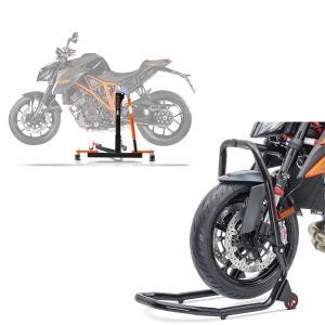 Set: Zentralständer KTM 1290 Super Duke / R 17-19 orange Motorradheber ConStands Power-Evo + Montageständer für KTM 1290 Super Duke / R 17-19 Lenkkopfständer V4 ConStands schwarz_1