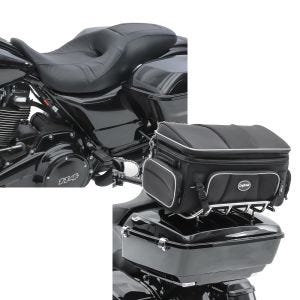 Set: Sitzbank für Harley Davidson Electra Glide Ultra Classic 08-20 XG4 Doppel Sitz Craftride + Hecktasche für Harley Davidson Electra Glide Ultra Classic Topcase Tasche Craftride TT1 73Ltr_1