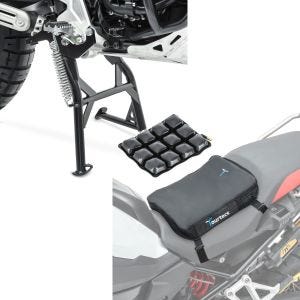 Set: Hauptständer für Yamaha Tenere 700 19-21 ConStands + Motorrad Luftkissen Yamaha Tenere 700 Tourtecs Air Deluxe S schwarz_1