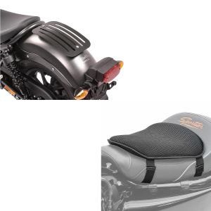 Set: Gepäckträger für Honda Rebel 500 17-20 Solo Rack L1 Gepäckbrücke Craftride + Gel Sitzkissen Honda Rebel 500 Komfortkissen M Tourtecs schwarz_1
