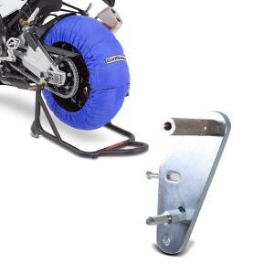 Set: Reifenwärmer Set für Yamaha YZF-R6 YZF-R1 ConStands Laguna Seca 60-80°C blau + Adapterplatte für ConStands Power Yamaha YZF-R6 06-20_1