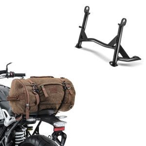 Set: Hauptständer Kawasaki Z 900 RS / Cafe 18-21 Mittelständer ConStands + Hecktasche Vintage 25L für Kawasaki Z 900 RS / Cafe braun Craftride_1