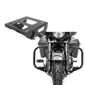 Set: Gepäckträger TP Solo Sitz für Harley Davidson Street Glide 14-21 schwarz Craftride + Sturzbügel für Harley Davidson Street Glide 09-21 Craftride TR2 schwarz_1